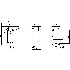 Plastic Position Switch 31mm M20x1.5 Without LED Plunger for Industrial Applications