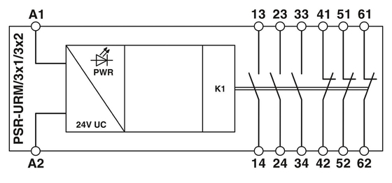 PROTECTIVE Coupling Relay PSR-SPP-24UC/URM/3X1/3X2 with 22.5*114.5*99MM Size and Design