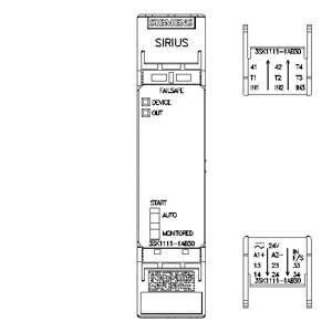 PLC 3SK1111-1AB30 Safety Relay 3SK1 Basic Unit Standard Relay Outputs Screw Terminal