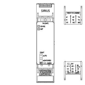 3SK1 Basic Unit Standard Relay Outputs Spring Loaded Terminal 3SK1111-2AB30 Safety Relay