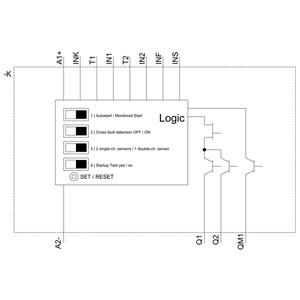 3SK1112-1BB40 Safety Relay 3SK1 Basic Unit with Screw Terminal and Semiconductor Outputs