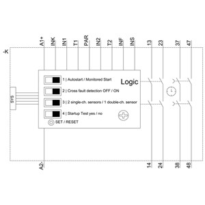 3SK1 Basic Unit Safety Relay 3SK1121-1CB41 with 4 Enabling Circuits and Screw Terminal