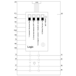 3SK1 Basic Unit Safety Relay 3SK1121-1CB41 with 4 Enabling Circuits and Screw Terminal