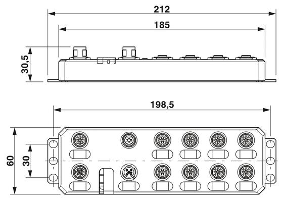 AXL E PB DI16 M12 6P Digital Module IP65/IP67 Protection Level for Harsh Environments