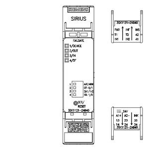 3SK1 Basic Unit Safety Relay 3SK1121-2AB40 3 Enabling Circuits Spring Loaded Terminal