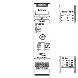 3SK1 Basic Unit Advanced Relay Output Spring Loaded Terminal 3SK1121-2CB41 Safety Relay