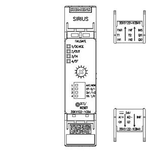 3SK1 Basic Unit Safety Relay Advanced Time-delay Screw Terminal 4 Enabling Circ Semiconductor Outputs