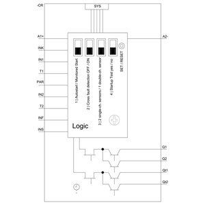 3SK1 Basic Unit Safety Relay Advanced Time-delay Screw Terminal 4 Enabling Circ Semiconductor Outputs