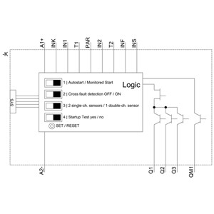 3 Enabling Circuits 3SK1122-2AB40 Safety Relay 3SK1 Basic Unit with Semiconductor Outputs