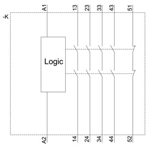 4RO Output Extension and Screw Terminal 3SK1211-1BW20 Safety Relay for AC/DC 110-240V