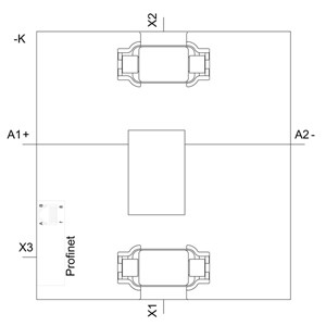 3SK2 22 5mm Width Safety Relay Basic Unit with PROFINET-Interface and Screw Terminal