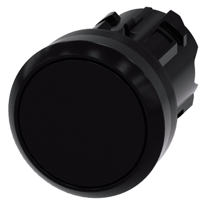 Black Plastic Flat Button 3SU1000-0AB10-0AA0 SIRIUS ACT Pushbutton with Unlighted