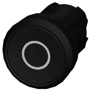 3SU1000-0AB10-0AD0 SIRIUS ACT Pushbutton with Flat Button in Black Plastic Unlighted