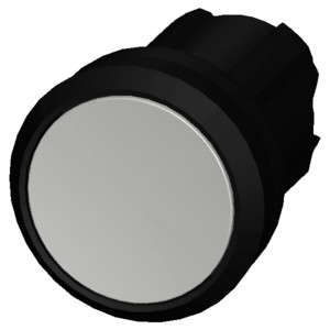 White Plastic 3SU1000-0AB60-0AA0 SIRIUS ACT Pushbutton with Flat Button Unlighted