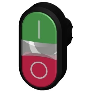 3SU1000-3AB42-0AK0 SIRIUS ACT Twin Pushbutton Plastic Unlighted Flush Momentary Green/Red