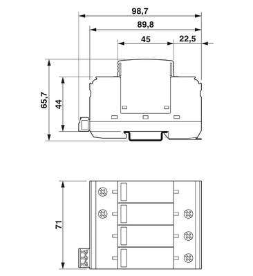 240/415 V AC 4 Pole Surge Protector for VAL-MS-EE-T2-4 0-385-UD-FM Phoenix Contact
