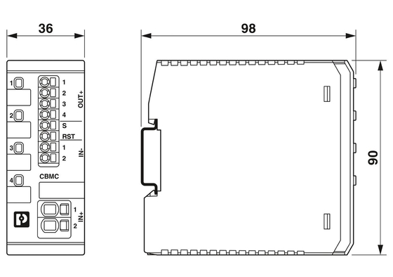 1065729 CBMC E4 24DC/1-10A S-R Electronic Equipment Circuit Breaker for Efficiency