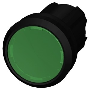 Green Lighted Flat Button 3SU1001-0AB40-0AA0 SIRIUS ACT Pushbutton Plastic Material