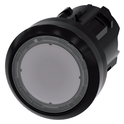 3SU1001-0AB70-0AA0 SIRIUS ACT Pushbutton with Lighted Flat Button Clear Plastic Style