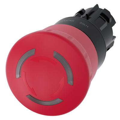 Push Trigger Action SIRIUS ACT 3SU1001-1HB20-0AA0 Mushroom Pushbutton Plastic Lighted