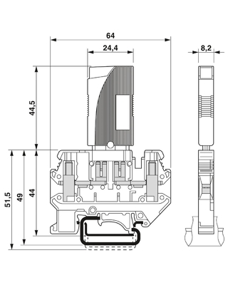 TCP 3A Thermal Magnetic Device Circuit Breakers with 2 Poles Number by Phoenix Contact