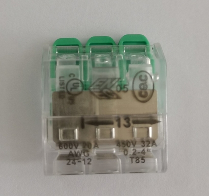 UL CE Certified 3 Poles Fast Wire Terminal Connector for Secure Electrical Wiring