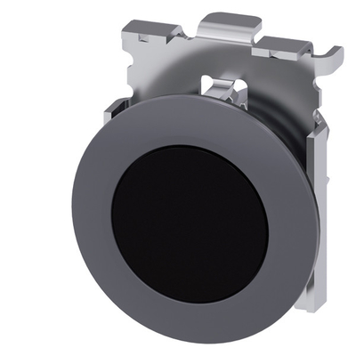 PLC 3SU1060-0JA10-0AA0 Metal Matt Unlighted Flat Button and Bezel Recessed Mounting Black SIRIUS ACT Pushbutton