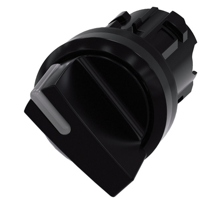 Short Handle 2 Position Maintained Black SIRIUS ACT Selector Switch 3SU1002-2BF10-0AA0