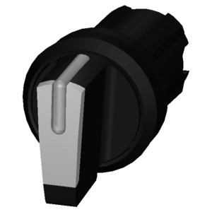 3SU1002-2BL60-0AA0 Plastic Short Handle 3-Position Selector Switch for SIRIUS ACT PLC