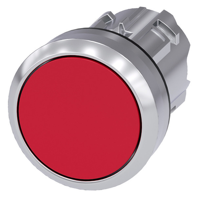 PLC 3SU1050-0AB20-0AA0 Metal Shiny Unlighted Flat Button Red SIRIUS ACT Pushbutton