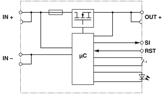 1135752 PTCB E1 24DC/1-8A SI-R Electronic Circuit Breaker for Electronic Components
