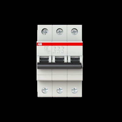 Number of Pole 3 3P MCB SH203-C50 Miniature Circuit Breaker Rated Current 50A 50A