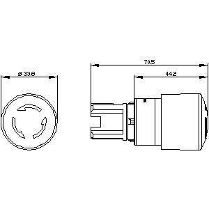 PLC 3SU1050-1GB20-0AA0 Metal Shiny Unlighted Emergency Stop Push Trigger Action for Safe