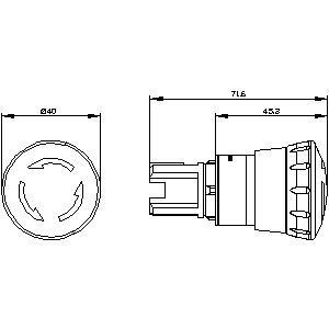 3SU1050-1HB20-0AA0 SIRIUS ACT Push Trigger Action Mushroom Pushbutton for Emergency Stop