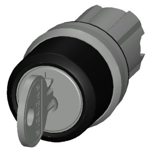 3SU1050-4BM01-0AA0 RONIS Metal Shiny Key Switch with 3 Positions and 2x45 SIRIUS ACT