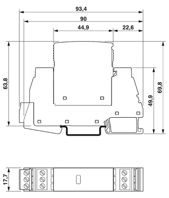 3 Pole PLT-EE-T3-24DC-R Type 3 Surge Protection Device for 240 V DC Power System