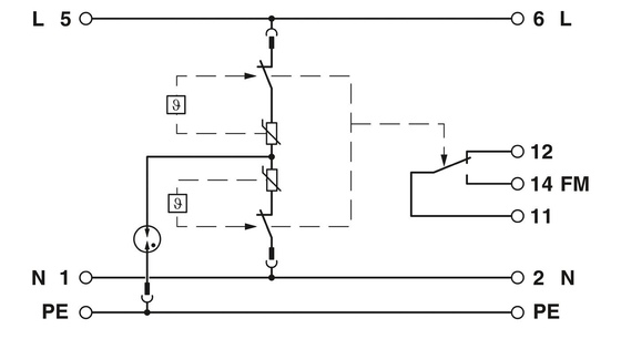 3 Pole PLT-EE-T3-24DC-R Type 3 Surge Protection Device for 240 V DC Power System