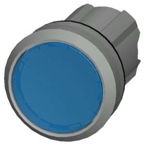 PLC 3SU1051-0AB50-0AA0 Metal Shiny Lighted Flat Button Blue SIRIUS ACT Pushbutton