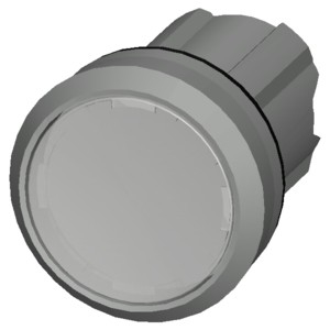 3SU1051-0AB60-0AA0 SIRIUS ACT Pushbutton with Metal Shiny Lighted Flat Button in White