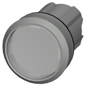 Clear SIRIUS ACT Metal Pushbutton PLC 3SU1051-0AB70-0AA0 with Shiny Light Flat Button