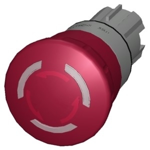 3SU1051-1HB20-0AA0 Metal Shiny Lighted Emergency Stop Push for Safe Machine Operation
