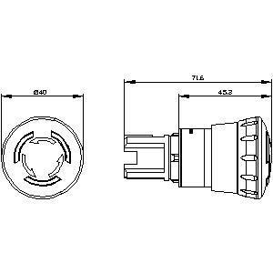 3SU1051-1HB20-0AA0 Metal Shiny Lighted Emergency Stop Push for Safe Machine Operation