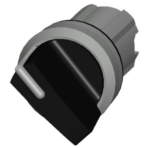 3SU1052-2BF10-0AA0 Metal Shiny Short Handle 2 Positions Maintained Black SIRIUS ACT Selector Switch