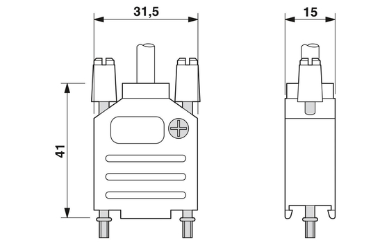 Efficiency 2749550 SCT-D-SUB 9-KG Shell with Rated Voltage