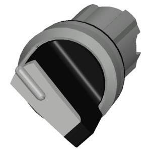 White Metal Short Handle 2-Position Maintained Selector Switch 3SU1052-2BF60-0AA0