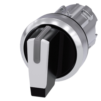 Metal Shiny Short Handle 3 Positions White Selector Switch 3SU1052-2BL60-0AA0 SIRIUS ACT
