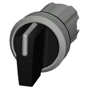 3SU1052-2BM10-0AA0 SIRIUS ACT Selector Switch Metal Shiny Short Handle 3 Positions Black