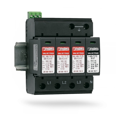 Protection 2800183 VAL-MS-T1/T2 335/12.5/3 1-FM Class 1/2 Lightning/Surge Protector