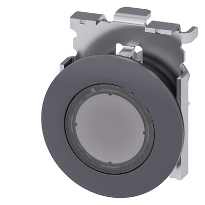 Metal Matt Lighted Flat Button And Bezel Clear SIRIUS ACT Pushbutton Recessed Mounting