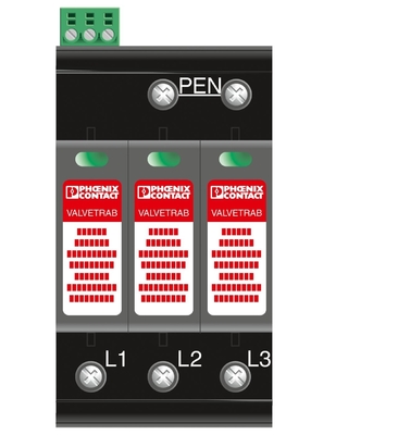 VAL-MS-T1/T2 335/12.5/3 0-FM Class 1/2 Lightning/Surge Protector for 5V-250V AC 4 Pole